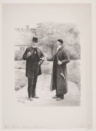 Præsten og skolelæreren af Carl Thomsen