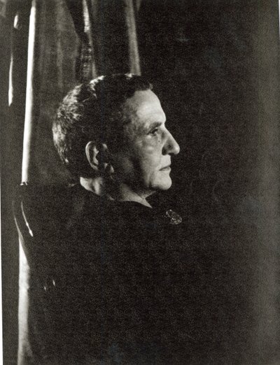 Gertrude Stein (1874-1946) 4. november 1934 (gelatinesølvtryk) af Carl Van Vechten