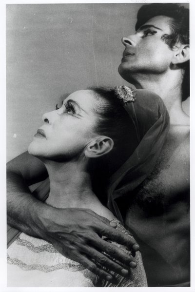 Martha Graham (1894-1991) og Bertram Ross (1920-2003) i 
