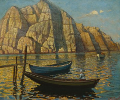 Øen Fornet nær Kjerringvik (maleri) af Carl Wilhelm Barth