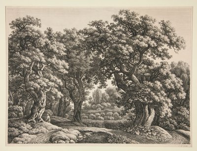 Skovlandskab af Carl Wilhelm Kolbe the elder
