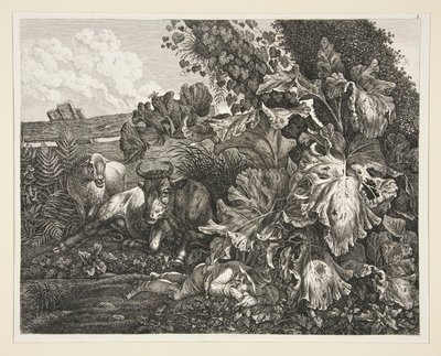 Landskab af Carl Wilhelm Kolbe the elder