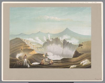 Vulkanen Guntur i Vestjava af Carl Wilhelm Mieling (possibly)