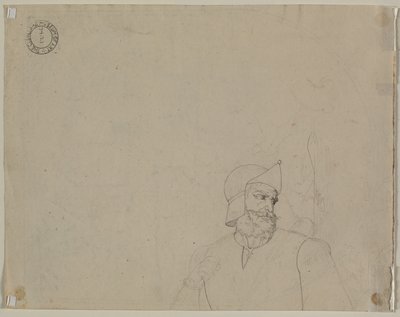 Soldat i et landskab, andet kvartal 1800-tallet. af Carl Wilhelm Tischbein