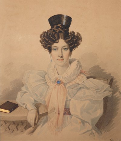 Portræt af Anna Platonovna Plautina 1808-1886, 1830