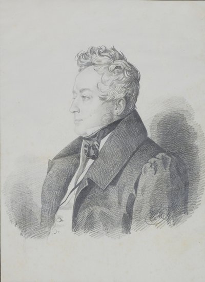 Portræt af grev Alexander Dmitrievich Olsufyev 1790-1853, efter 1832. af Carl von Hampeln