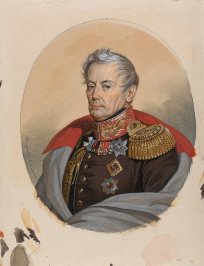Portræt af grev Pyotr Petrovich Konovnitsyn 1764-1822, begyndelsen af 1820