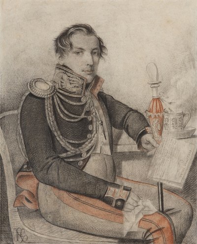 Portræt af grev Pyotr Petrovich Konovnitsyn 1803-1830, begyndelsen af 1820