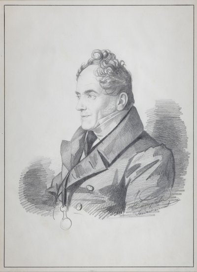 Portræt af grev Viktor Pavlovich Kochubey 1768-1834, Ruslands kejserlige kansler, ca. 1832 af Carl von Hampeln