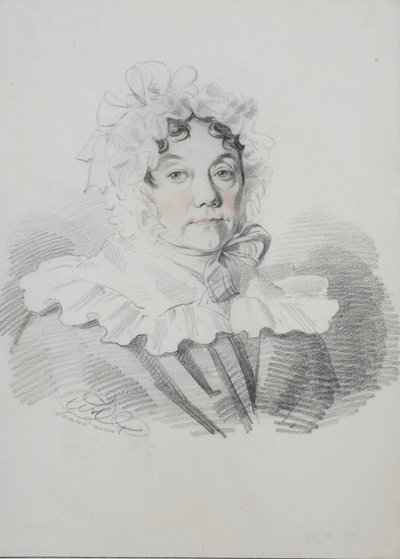 Portræt af Maria Ivanovna Rimskaya-Korsakova, født Naumova 1764-1832, 1820
