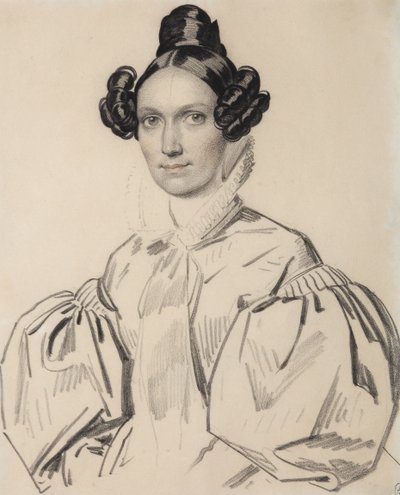 Portræt af Olga Nikolaevna Talyzina, født Zubova 1803-1882, begyndelsen af 1830