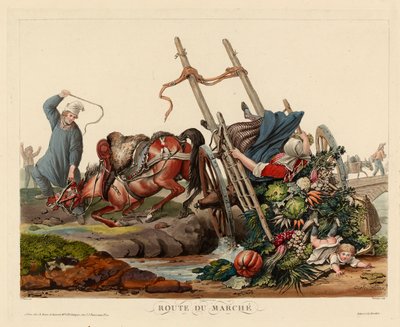 Ulykke på vej til markedet af Carle Vernet