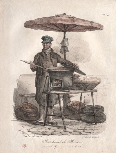 Kastanjehandler. af Carle Vernet