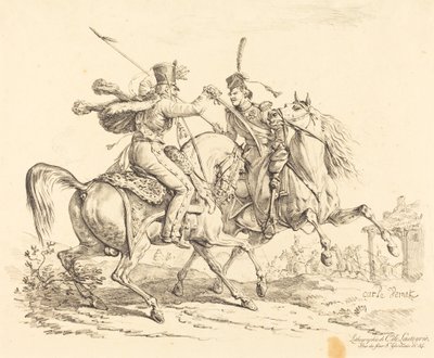 Hussard slår en kosak af Carle Vernet