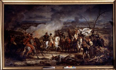 Napoleonskrigen: "" Kejser Napoleon I (1769-1821) under slaget ved Austerlitz den 2/12/1805. Maleri af Antoine Vernet (1758-1836) 1805 Boissy Saint Leger. Chateau De Grosbois af Carle Vernet