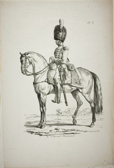 Royal Guard, Norman bereden soldat og hest, nr. 2 af Carle Vernet