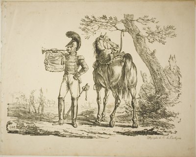 Geværmændenes trompetist af Carle Vernet
