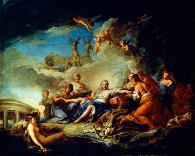 Dianas hvile på jagten, 1600-tallet. af Carle van Loo