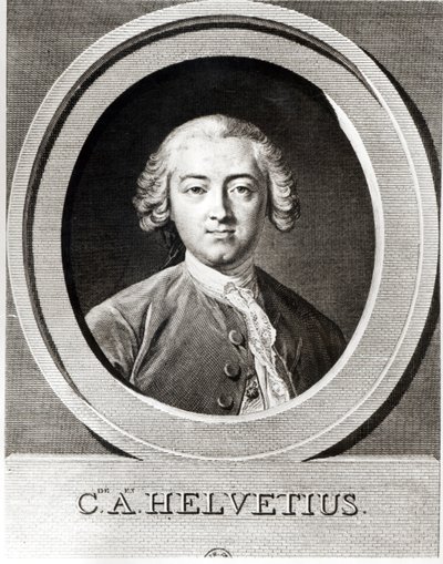 Portræt af Claude Adrien Helvetius (1715-1771) fransk filosof af Carle van Loo