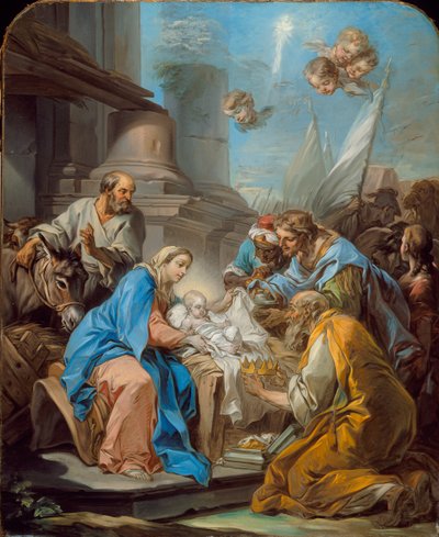 Magiernes tilbedelse, ca. 1760 af Carle van Loo