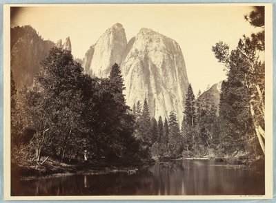 Cathedral Rocks, Yosemite af Carleton E. Watkins