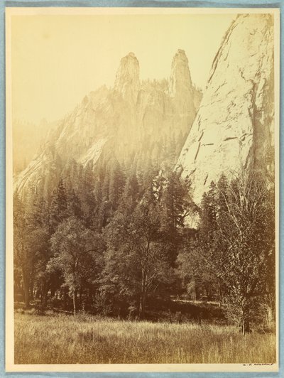 Cathedral Spires, Yosemite af Carleton E. Watkins