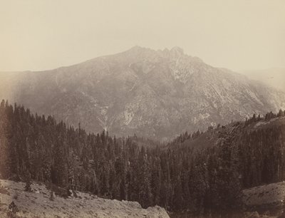 Downeville Butte af Carleton E. Watkins