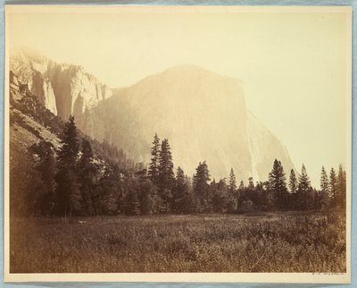 El Capitan, Yosemite af Carleton E. Watkins