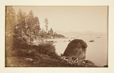 Fire jernbanescener og fire udsigter over Lake Tahoe: Lake Tahoe fra Artist Point af Carleton E. Watkins