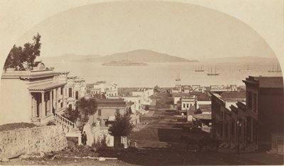 Alcatraz Island og San Francisco Bay, Looking North, 1880