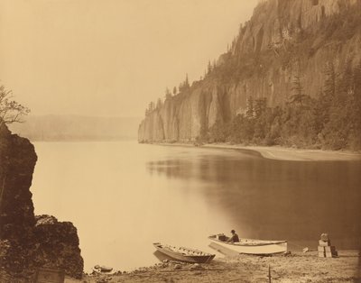 Kap Horn, Columbia River, 1867. af Carleton Emmons Watkins