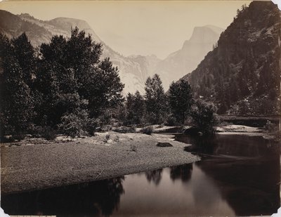 Distant View of the Domes, Yosemite Valley, Californien, ca. 1866 (albumin print) af Carleton E. Watkins