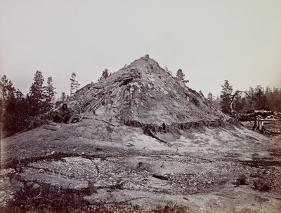 Indian Sweat House, Mendocino County, Californien, 1863. af Carleton Emmons Watkins