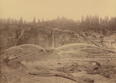 Malakoff Diggins, North Bloomfield, Nevada County,1871 (foto) af Carleton Emmons Watkins