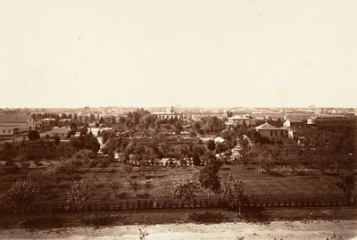 Oakland, fra Military Academy, 1864, trykt ca. 1876. af Carleton Emmons Watkins
