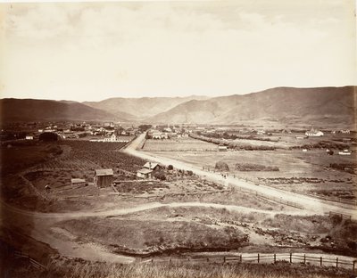 San Luis Bishop, 1876, trykt ca. 1876. af Carleton Emmons Watkins