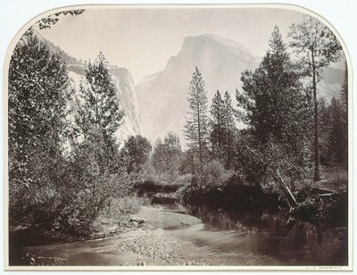 Taysayac, Half Dome, 4967 Ft, Yosemite af Carleton Emmons Watkins