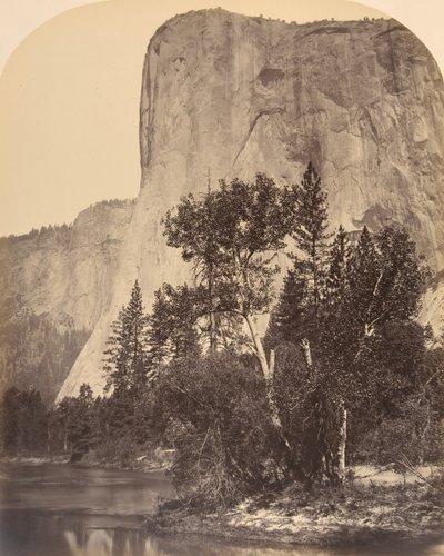 Tutucanula, El Capitan, 1861. af Carleton Emmons Watkins
