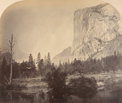Tutucanula, El Capitan, 4000 fod, 1861. af Carleton Emmons Watkins