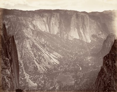 Yosemite Valley, ca. 1872, trykt ca. 1876. af Carleton Emmons Watkins