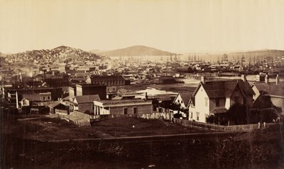 [Byens front fra Rincon Hill i 1860]. af Carleton Watkins