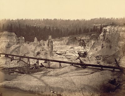 Malakoff Diggings, North Bloomfield, Nevada County, Californien af Carleton Watkins