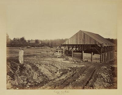 Oswego jernværk, Willamette-floden af Carleton Watkins