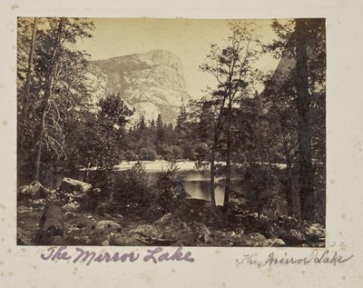 The Lake, Yosemite Valley, Mariposa County, CAL. (Nr. 1028) af Carleton Watkins