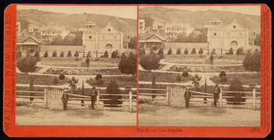 Plaza, Los Angeles af Carleton Watkins