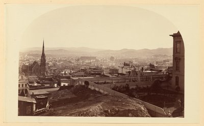 [Udsigt fra hr. Crockers bolig, Cal St. Hill, mod sydøst]. af Carleton Watkins