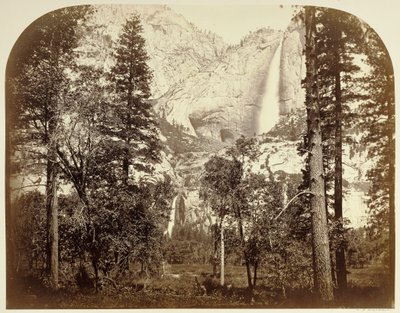 Yo Semite Falls (fra Upper House) 2477 ft. af Carleton Watkins