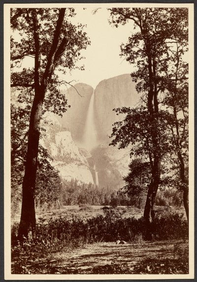 Yosemite vandfald af Carleton Watkins