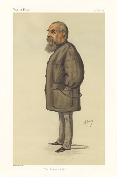 Kaptajn Richard Francis Burton - portræt stående af Carlo (1839 89) Pellegrini