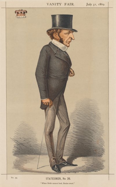 Vanity Fair: Statsmand nr. 26 "When Birth cannot lead, Brains must." af Carlo (Ape) Pellegrini